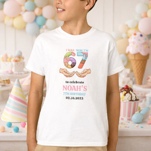 Camiseta Fiesta de Cumpleaños número 7 “Seis Siete” de Hela