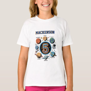 Camiseta Fiesta de cumpleaños personalizada con nombre en e