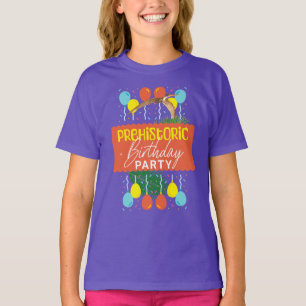 Camiseta Fiesta de cumpleaños prehistórica de Pterodáctilo