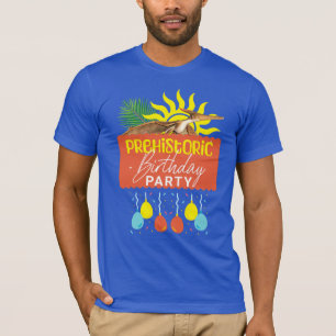Camiseta Fiesta de Cumpleaños Prehistórico de Pterodáctilo