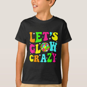 Camiseta Fiesta de cumpleaños retro loca con luces brillant