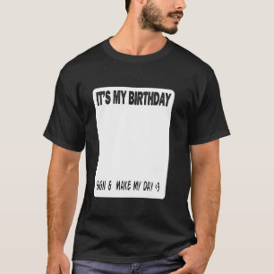 Camiseta Fiesta de cumpleaños - Rótulo y mi día