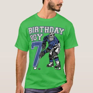Camiseta Fiesta de cumpleaños temática de hockey sobre hiel