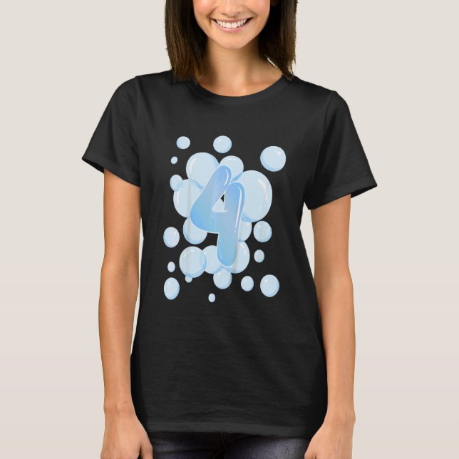 Camiseta Fiesta de cumpleaños temática de la burbuja de los (Anverso)