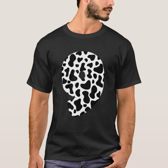 Camiseta Fiesta de cumpleaños temática de vaca de 9 años  V (Anverso)