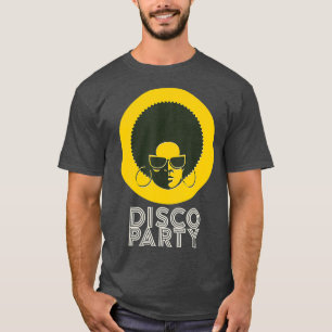 Camiseta Fiesta de danza de funk negro negro discoteca Quee