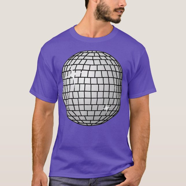 Camiseta Fiesta de danza temática de Disco Ball 80 (Anverso)
