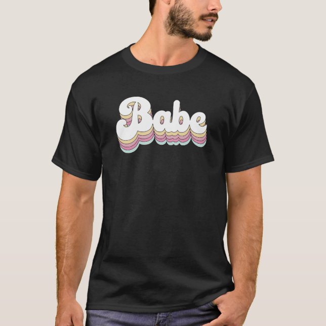 Camiseta Fiesta de Despedida de Soltera Babe Retro Novia Da (Anverso)