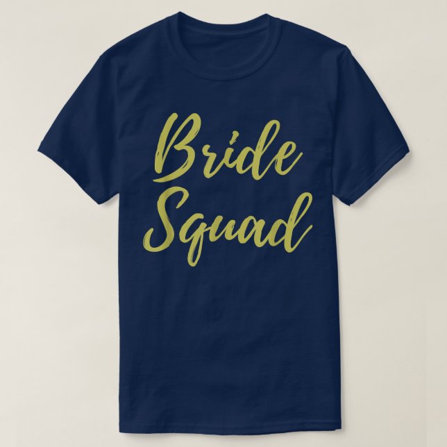 Camiseta Fiesta de Despedida de Soltera Bride Squad (Diseño del anverso)