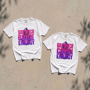 Camiseta Fiesta de Despedida de Soltera con Energía de Novi