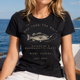 Camiseta Fiesta de Despedida de Soltera con Tema de Pesca P