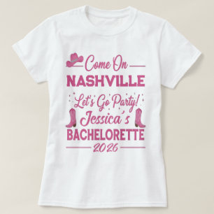 Camiseta Fiesta de Despedida de Soltera Cowboy Barbiecore P