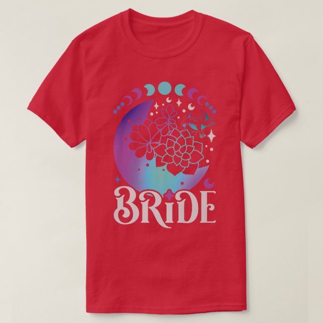 Camiseta Fiesta de Despedida de Soltera de Novia Celestial  (Diseño del anverso)