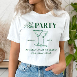 Camiseta Fiesta de Despedida de Soltera Martinis y Matrimon
