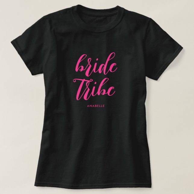 Camiseta Fiesta de Despedida de Soltera Minimalista Moderna (Diseño del anverso)