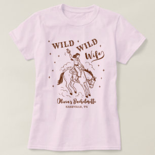 Camiseta Fiesta de Despedida de Soltera Salvaje Oeste