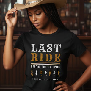Camiseta Fiesta de Despedida de Soltera Vaquera Último Pase
