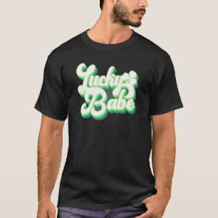 Camiseta Fiesta de Despedida de Soltera Vintage Retro Lucky