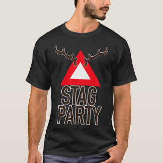 Camiseta Fiesta de Despedida de Soltero Advertencia