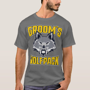 Camiseta Fiesta de Despedida de Soltero Divertida Lobo Mana
