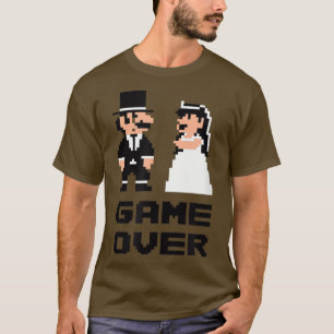 Camiseta Fiesta de Despedida de Soltero Game Over, Cómic de