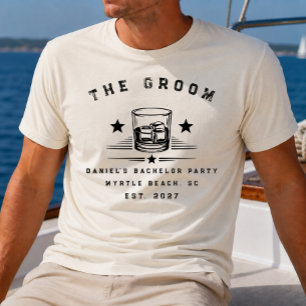 Camiseta Fiesta de Despedida de Soltero Personalizada con T