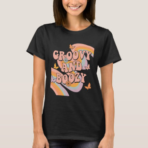 Camiseta Fiesta de Despedida Groovy y Borracha Arcoíris Gro