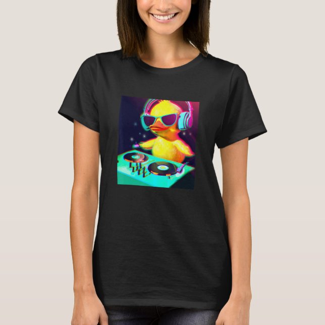 Camiseta Fiesta de Dick Chick Duck Club Dic Jockey Gif Danz (Anverso)