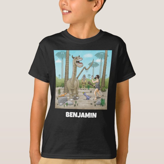 Camiseta Fiesta de dinosaurios y de la Edad de Piedra (Anverso)