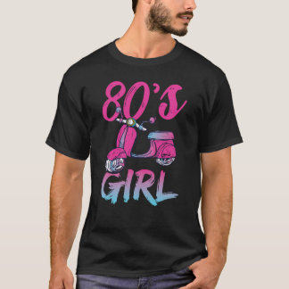 Camiseta fiesta de disfraces de 80 para mujeres niños de 80
