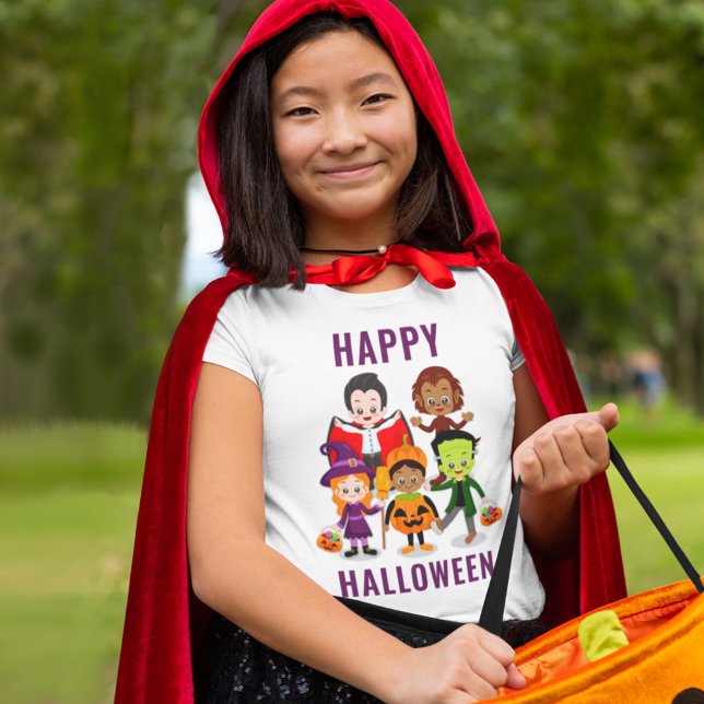 Camiseta Fiesta de disfraces de niños de Halloween (Subido por el creador)