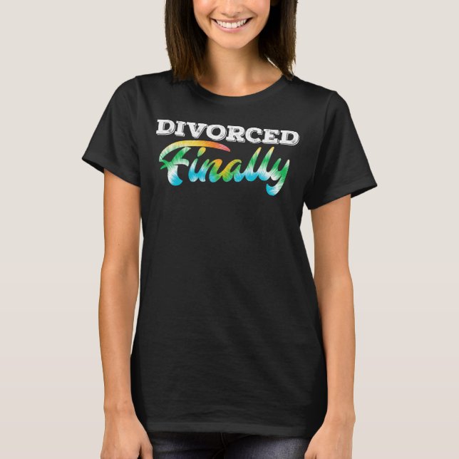 Camiseta Fiesta de divorcio por fin divorciado ex marido (Anverso)