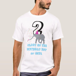 Camiseta Fiesta de elefantes - Papi Chica de cumpleaños ani