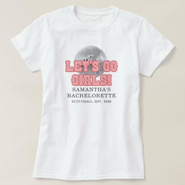 Camiseta Fiesta de fin de semana de soltera Disco Licencia  (Diseño del anverso)