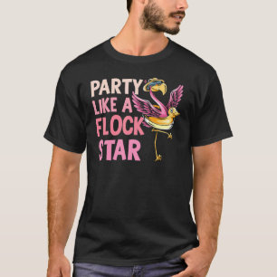 Camiseta Fiesta de flamencos como una fiesta de jardín junt