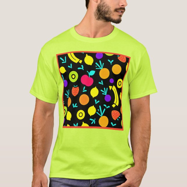 Camiseta Fiesta de fruta luminosa (Anverso)