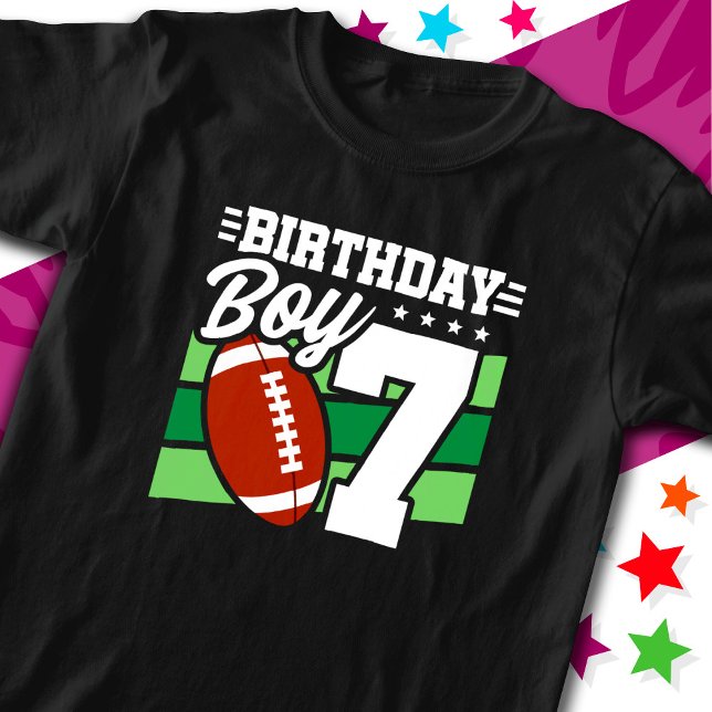 Camiseta fiesta de fútbol de 7 años Tema 7 de cumpleaños (Subido por el creador)