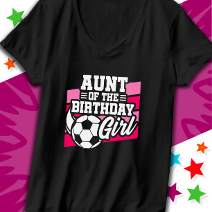 Camiseta Fiesta de fútbol infantil con Chica de cumpleaños
