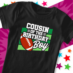 Camiseta Fiesta de fútbol infantil primo del niño cumpleaño