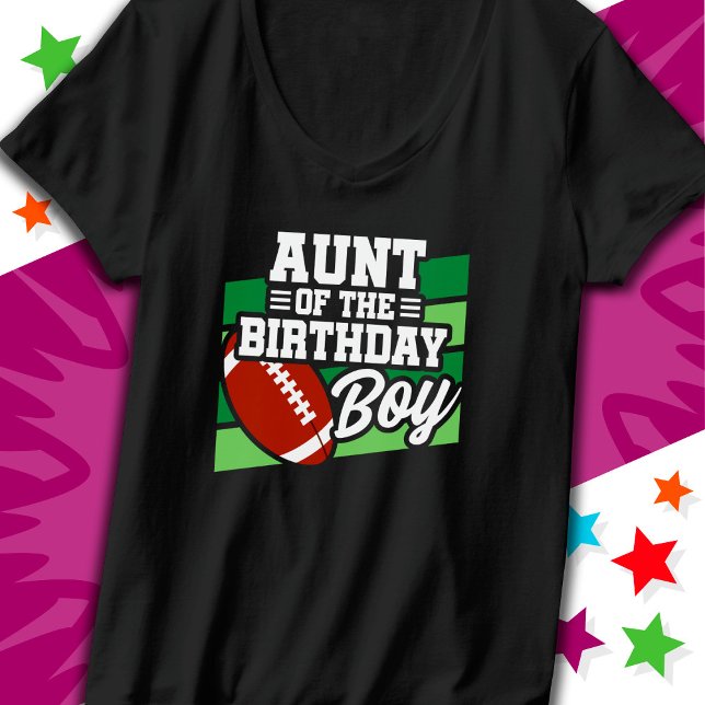 Camiseta Fiesta de fútbol infantil Tía del niño de cumpleañ (Subido por el creador)