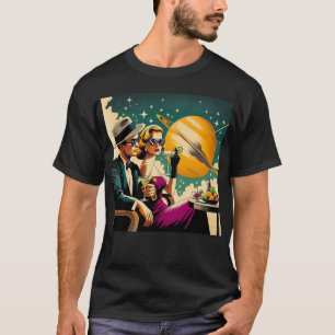 Camiseta Fiesta de Gangsters Martini de Las Vegas de la Era