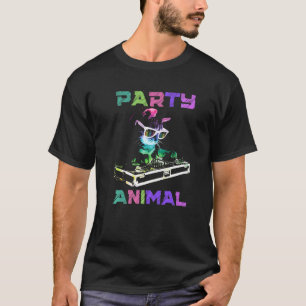 Camiseta Fiesta de gato de música house Rave Animal gatito