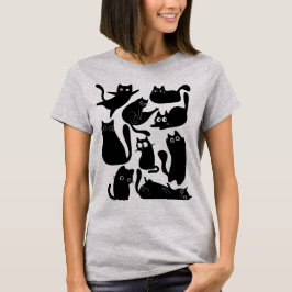 Camiseta Fiesta de gato negro
