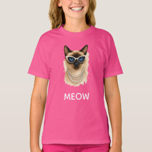 Camiseta Fiesta de gato siamés