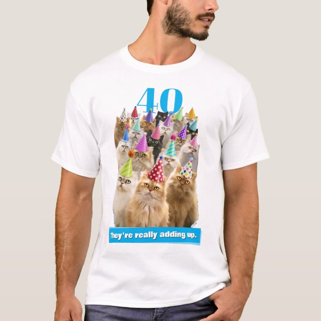 Camiseta Fiesta de Gatos (Anverso)