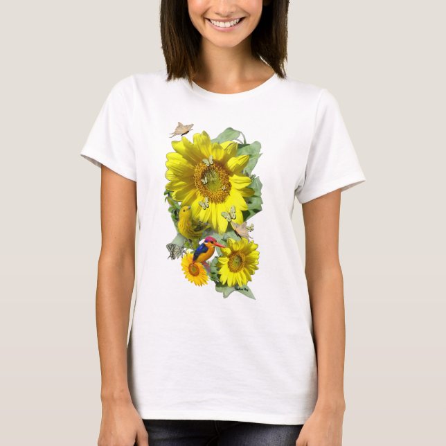 Camiseta Fiesta de girasol (Anverso)