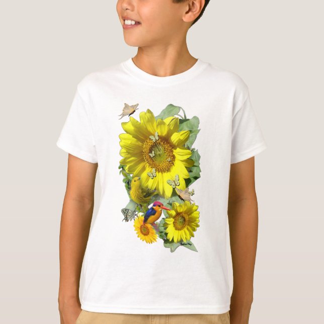 Camiseta Fiesta de girasol (Anverso)