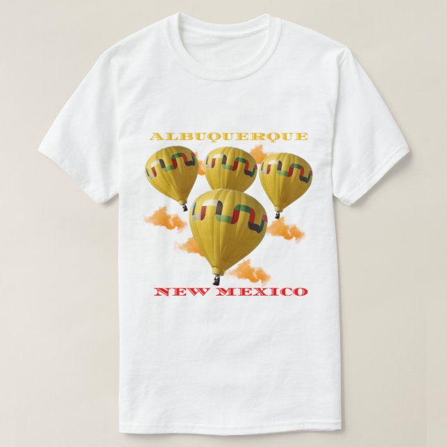 Camiseta Fiesta de globo aerostático Albuquerque Nuevo Méxi (Diseño del anverso)