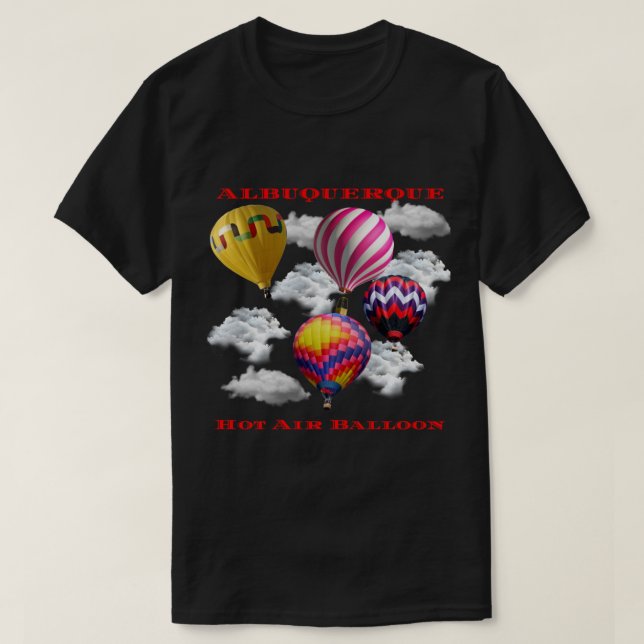 Camiseta Fiesta de globo aerostático Albuquerque Nuevo Méxi (Diseño del anverso)