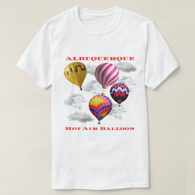Camiseta Fiesta de globo aerostático Albuquerque Nuevo Méxi (Diseño del anverso)